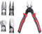 Mini Pliers Set, 5 in 1 Multifunctional Pliers Set Combination Interchangeable Pliers Kit High Carbon Steel Long Nose Pliers for DIY Handmade Craft Supplies and Jewelry Repair