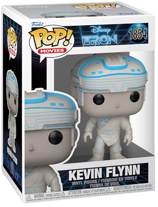 Funko POP! Movies: Tron (1982) - Kevin Flynn | Offizielles Sci-Fi Merch - Vinyl Sammelfigur als Regal Deko - Geschenkidee zum Geburtstag für Fans und Sammler