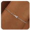 RMMD Armband Damen Silber, 18K Weißgold Vergoldete Silber Armband mit Buchstaben A Initiale Armband Silber Armbänder Damen Modeschmuck Geschenke für Frauen Mädchen Schmuck