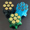 Fate Missile Roulette Würfel Spinner für DND Würfel Set, 7 große Polyedrische D&D Würfel mit Geschenkkassette für Dungeons and Dragons Spiel, RPG Rollenspiele und Tischspiel Geschenke (Grün)