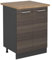 Vicco Meuble Bas de Cuisine R-Line, Gris Noble, 60cm, PT Chêne