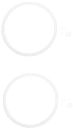 PartyKindom 2 Sets Pressure Cooker Lid Liner Pressure Cooker Sealing Ring Silicone Circle Easy to Use