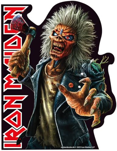 Iron Maiden Aufkleber Sticker Run for Your Lives World Tour 2025/26 ca. 13x10 cm