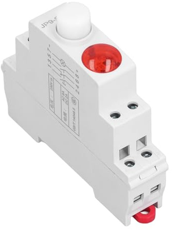 DIN-Rail-Led-Indikator, Effiziente Funktionalität, Verteilerkasten, AC/DC 230V, IP20, Rot, für Krankenhäuser, Industrieanlagen, Bürogebäude
