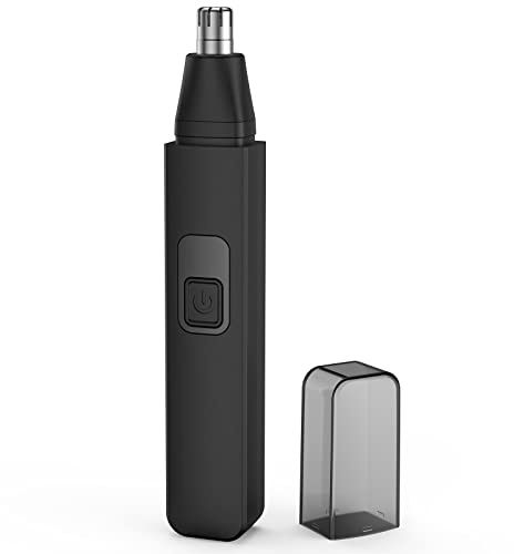 Nose Hair Trimmer, Rechargeable Cordless Painless Ear Eyebrow Trimming Tool Dual Edge Blades Razor Easy Cleansing Nose Trimmer