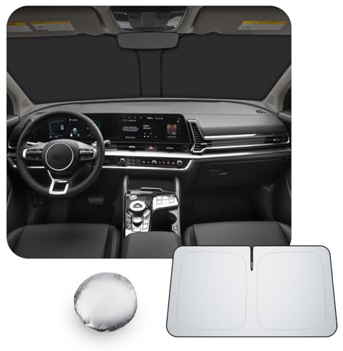 [Actualización] CDEFG Compatible con Kia Sportage NQ5 2022-2025 2026 Protección Solar Cubiertas Parasol Parabrisas Delantero Parabrisas Coche Parasol Accesorios