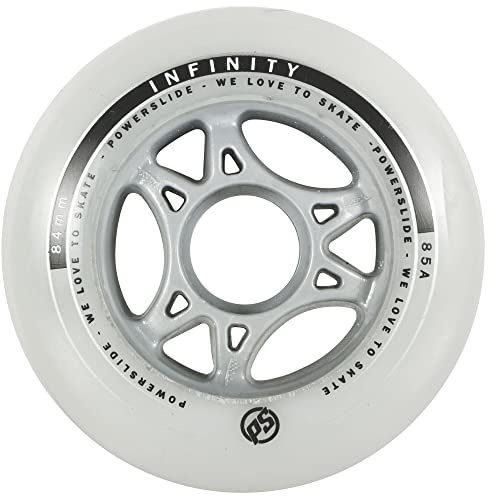 Powerslide 84mm 85a Infinity II Speedrolle klar-grau weiß, 84 mm