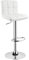 WOLTU 1 x Barhocker Barstuhl Tresenhocker Stuhl drehbar und höhenverstellbar Tresen Hocker Kunstleder Weiss 9108-1