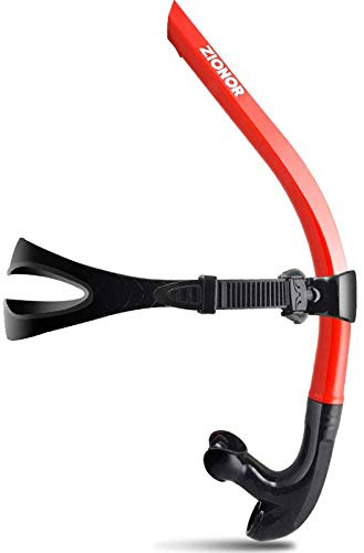 ZIONOR T1 Unisex Snorkeling per Nuoto Nuotatore Formazione Immersioni Snorkeling Comodo boccaglio valvola di spurgo unidirezionale