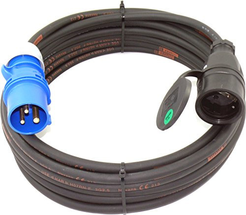 CEE Adapter auf PCE Schuko Vollgummi TITANEX H07RN-F 3G2,5 3x2,5 10m