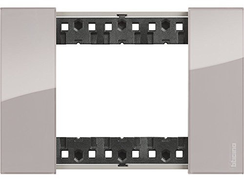 Bticino KA4803DM Living Now - Placca 3 Moduli, Aura, 134 x 50 x 10 cm