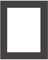 DEHA Design Passepartout Karton 50x70 cm für Bilder im Format 40x60 cm, Schwarz