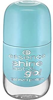 essence cosmetics shine last & go! gel nail polish, Gellack, Nagellack, Nr. 35 take me to heaven, blau, gelig, glänzend, ohne Aceton, vegan, ohne Konservierungsstoffe (8ml)