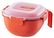 Lock & Lock Mikrowellengeschirr aus Kunststoff – Schüssel mit transparentem Deckel für die Mikrowelle – 1000 ml