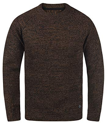 Blend BHCarrizal Herren Pullover Grobstrick Rundhals-Ausschnitt