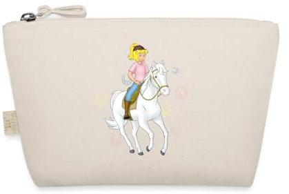 Spreadshirt Bibi Und Tina Bibi Reitet Auf Sabrina Täschchen, One size, Natur