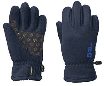Jack Wolfskin Unisex Kinder Fleece Glove Kids, night blue, 140