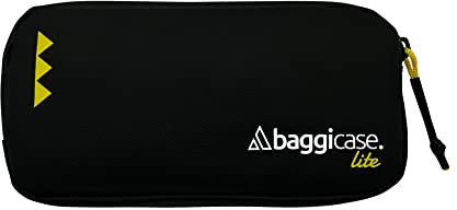 Baggicase Lite (Negro) La Funda Impermeable para el móvil y Las pertenencias del Ciclista Que Usan los Profesionales. 1 tamaño (18x9cm) para Todos los móviles y 4 Colores