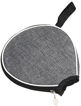 PATIKIL Tischtennis Paddel Koffer Tischtennisschläger Etui Grau | Halbsoftabdeckung Behältertasche, Für Sportzubehör