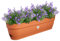 Elho Vibia Campana Balconnière 70 - Planteur pour Balcon - Ø 69.0 x H 17.0 cm - Marron/Terre Cuite
