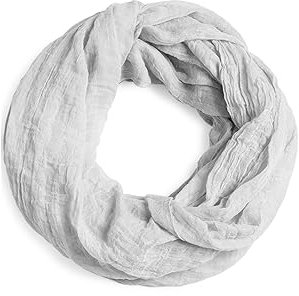 Caspar SC432 Damen Vintage Loop Schal, Farbe:hellgrau, Accessoires:One Size