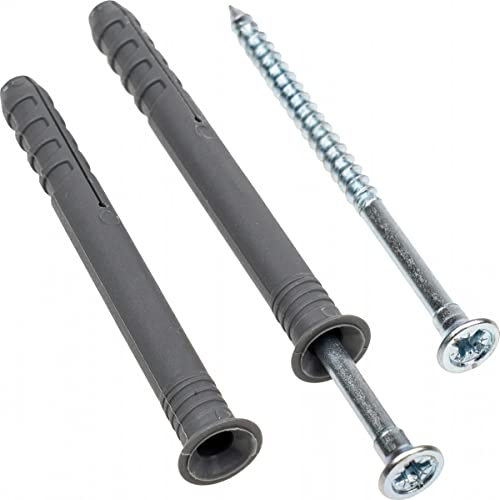 8mm x 80mm Hammer-in Fixings, Hammer Type Solid Wall Fixings, Hammerscrews (100 Pack)