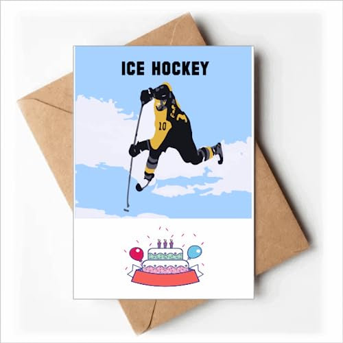 Quick Hockey Tipps Ice Art Deco Fashion Happy Birthday Grußkarten Umschläge Blanko