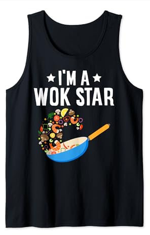I'm A Wok Star Stir Fry Cibo cinese Canotta