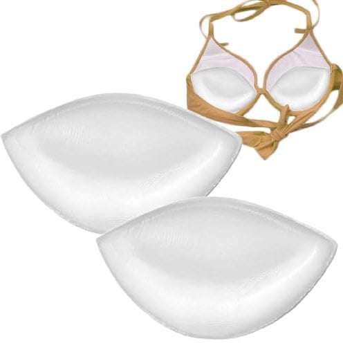 CUKIN Imbottitura Reggiseno Silicone Push Up Coppe per Costumi da Bagno Imbottiture Costume Inserti Coppe per Abiti Reggiseno Bikini Seno Finto Silicone Imbottiture Coppettazione