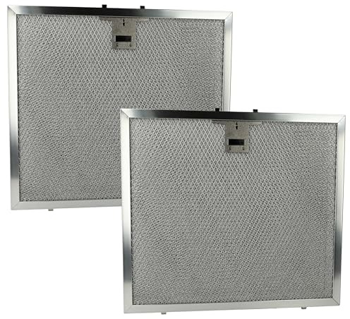 vhbw 2x Filter Metallfettfilter kompatibel mit Miele DA269 (2002-2006) Dunstabzugshaube - 27,3 x 30,6 x 0,9 cm, Edelstahl