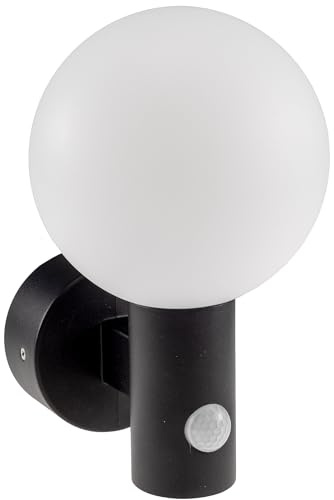 ChiliTec Wandleuchte IP65 15W mit Bewegungsmelder Licht Weiß 4000k | Gehäuse Schwarz