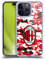 Head Case Designs Licenza Ufficiale AC Milan Camouflage Digitale Modelli Cresta Custodia Morbida in Gel Compatibile con Apple iPhone 14 PRO Max E Compatibile con Magsafe Accessori