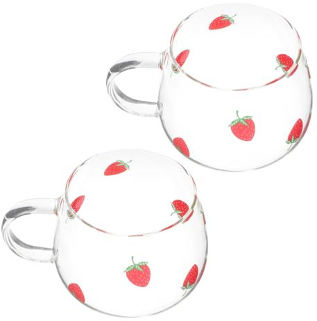 TOPBATHY Gobelet À Fraises en Verre De 400 ML Décoration pour De Mariage