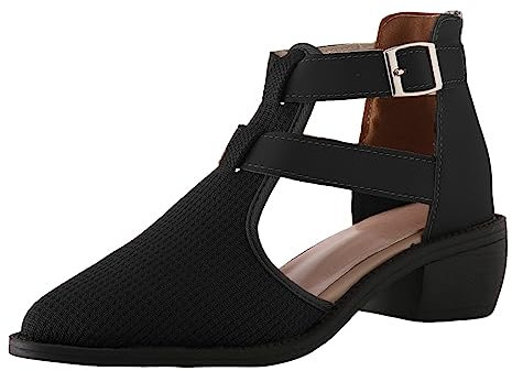 Stivali Donna con Tacco Largo Stivali Donna Estivi Traforati Morbidi Scarpe Stringate Basse Stivali Texani Donna Estivi Stivali Alti Donna Stivali Texani Donna Estivi Stivale Donna Stivaletti