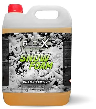 FULLCARX Snow Foam 5L Autoshampoo mit Neutralem PH Wert, Super Konzentriert Aktivschaumreiniger, Hohe Schaumleistung, Ohne Kratzer Waschen, Auto Shampoo Reinigung Detailing Professionelles Produkt