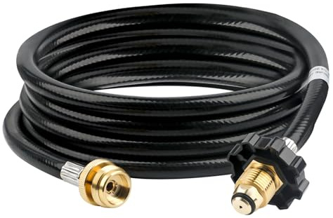 Adaptateur de tuyau de propane de 3 m, compatible avec le chauffage Mr.Heater/Big Buddy, assemblage de tuyau avec raccord P.O.L pour réservoir de propane série MH9B MH18B et plus encore chauffage