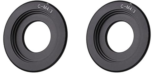 Rdjumpdjo 2X Black C Mount Lens for Micro-4/3 Adapter E-P1 E-P2 E-P3 G1 GF1 GH1 G2 GF2 GH2 G3 GF3 C-/3