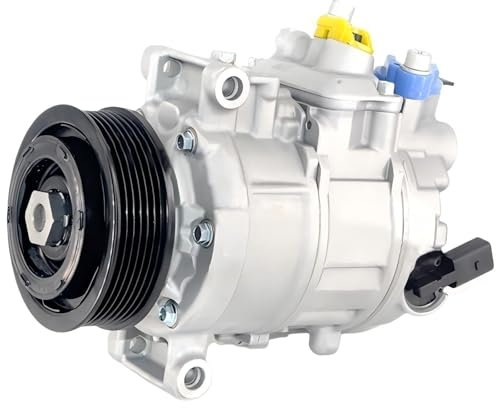 Compresor de aire acondicionado 7E0820803, 7E0820803F, 7E0820803J, 7E0820803A, 7E0260803G, 7SEU17C, paquete de 6, compatible con VW Transporter T5 Multivan