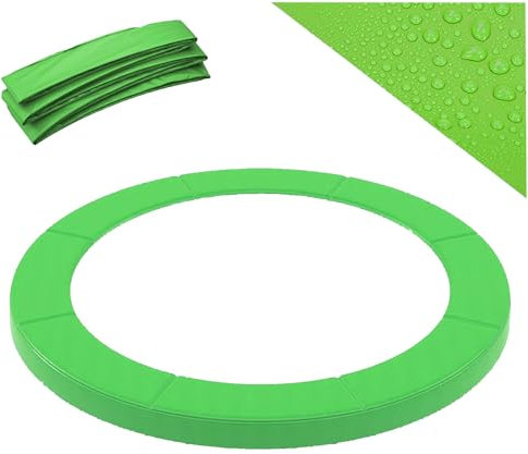 VELORIX Trampolin Randabdeckung Ø 244 305 366 397 427 cm, Randschutz, UV-beständig Reißfest, Trampolin Ersatzteile, Standardgröße Trampolinzubehör (Green,397 cm / 13 FT)