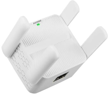 Afforstyle Répéteur WiFi 6 AX1500 Booster de Signal Double Bande 2,4 GHz 5 GHz sans Wi-FI Amplificateur à Longue Portée Extension AP/Repeater Prise EU