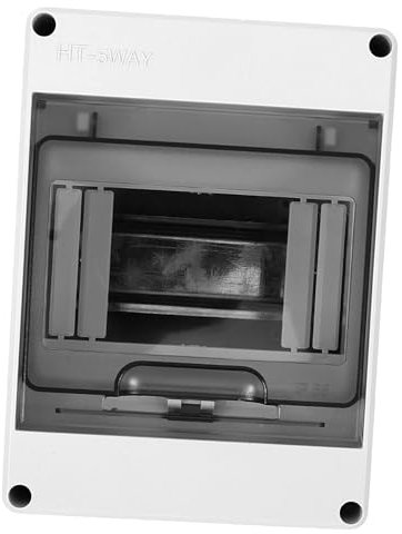 DIYEAH Wasserdichter Verteilerkasten Wand Wetterfest im Freien Gehäuse drinnen Schaltung Verteilung Breaker -Kisten Verteilerblock Abs Hellgrau