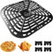 Poêle à frire à air comprimé pour plateaux, panier de friteuse à air de rechange pour Vortex Plus 6QT, grille de friteuse Airfryer avec 4 pare-chocs en caoutchouc, passe au lave-vaisselle (23,1 x 24,1