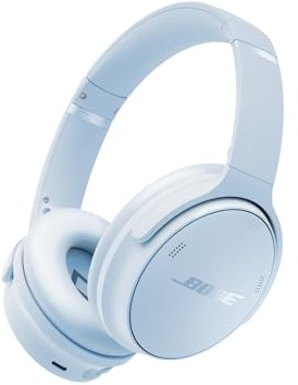 Bose QuietComfort Headphones Cuffie con Cancellazione del Rumore Wireless e Bluetooth 5.1 Over-ear con Durata della Batteria Fino a 24 Ore, Blu ghiaccio - Edizione limitata
