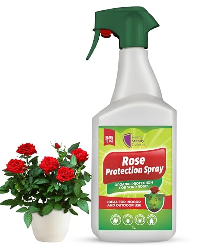 Rose Protection Spray 1L – Ready to Use Natural Plant Protection for Roses – Controls Aphids, Greenfly, Spider Mites, Whitefly, Mildew & Black Spot – Biodegradable Rose Care Spray