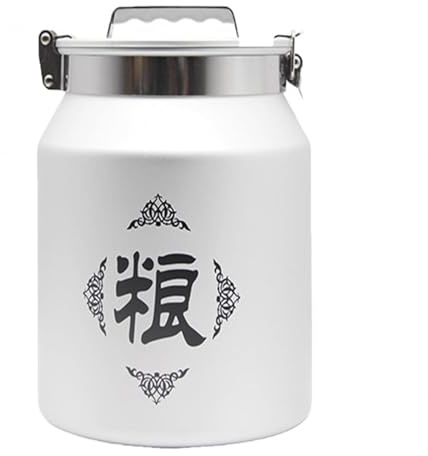 Seau INOX 5-36 litres avec Couvercle,bidon de Lait INOX pour Huile Et Aliments pour Stockage,A-10L