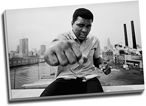 Muhammad Ali Boxing Faust Punch Leinwanddruck, Wandkunst, Leinwanddrucke, groß, A1, 76,2 x 50,8 cm