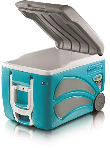 Pinnacle Nevera portátil 45 litros Roller 45L con Ruedas, Camping-Deportes, Azul Celeste, 59x37,5x43 cm