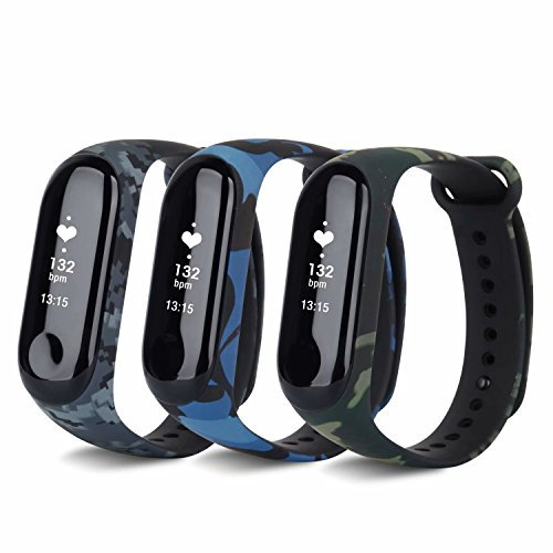 T-BLUER para Xiaomi Mi Band 3/4 Bandas, Colorido Reemplazo Correa Wristband para Xiaomi Mi Band 3/Mi Band 4 Band Accesorios Pulsera Inteligente (No Tracker)