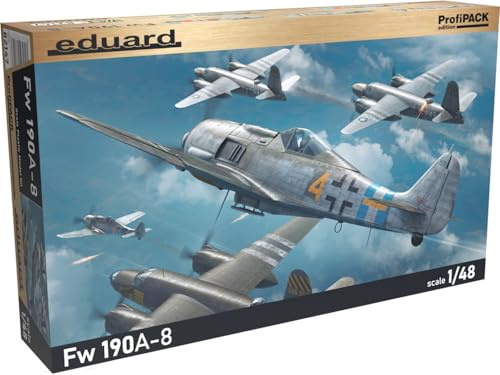 Eduard EDK82147 Kit 1:48 Profipack-Fw 190A-8, div.