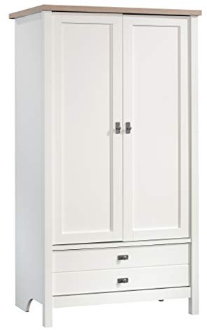 Sauder Cottage Road Armoire, Soft White finish